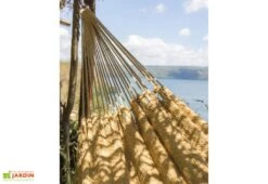 Hamac En Coton Tissé à La Main 2 X 2,37 M - Santiago XL -Solid || Mikado || Hevea Soldes Boutique detail toile hamac coton santiago xl