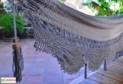 Hamac En Coton Tissé à La Main 2 X 2,37 M - Mombacho XL 5 Hamac En Coton Tissé à La Main 2 X 2,37 M - Mombacho XL -Solid || Mikado || Hevea Soldes Boutique detail toile hamac mombacho xl
