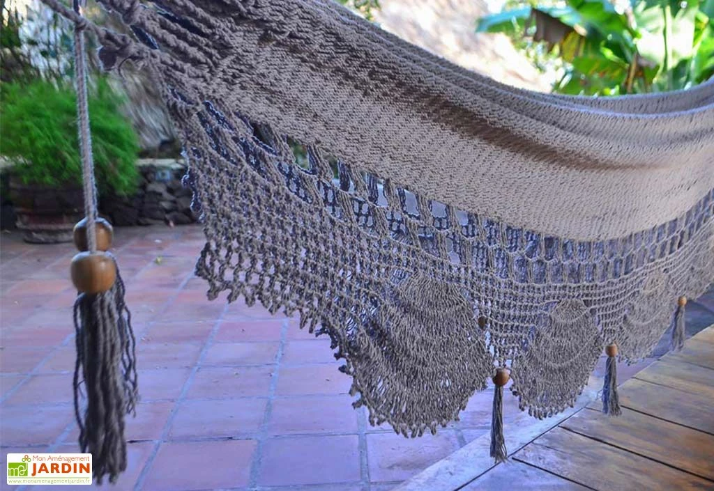 Hamac En Coton Tissé à La Main 2 X 2,37 M - Mombacho XL 3 Hamac En Coton Tissé à La Main 2 X 2,37 M - Mombacho XL – Image 3