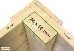 Abri De Jardin En Bois De Sapin Traité Skur 2 – 3,17 M² -Solid || Mikado || Hevea Soldes Boutique details abri jardin bois skur