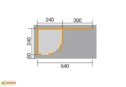 Abri Design Fides 3 (Plusieurs Tailles) 28mm 10 Abri Design Fides 3 (Plusieurs Tailles) 28mm -Solid || Mikado || Hevea Soldes Boutique dimensions abri fides 3 240 1