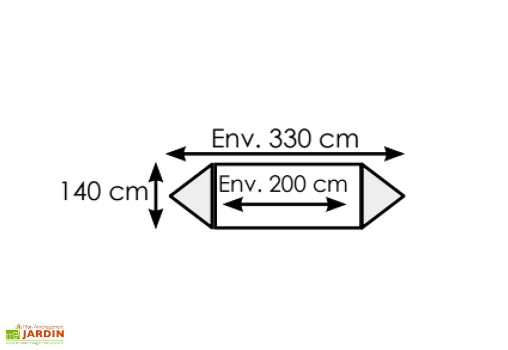 Toile De Hamac En Coton 200 X 140 Cm - Alegria 2 Toile De Hamac En Coton 200 X 140 Cm - Alegria – Image 2