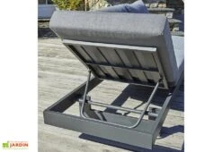 Salon De Jardin 6 Places En Aluminium Et Acacia - Vanuatu 10 Salon De Jardin 6 Places En Aluminium Et Acacia - Vanuatu -Solid || Mikado || Hevea Soldes Boutique dossier inclinable meridienne jardin