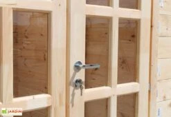 Abri De Jardin Bois Alpina (499x399x243) 44 Mm 7 Abri De Jardin Bois Alpina (499x399x243) 44 Mm -Solid || Mikado || Hevea Soldes Boutique double porte alpina