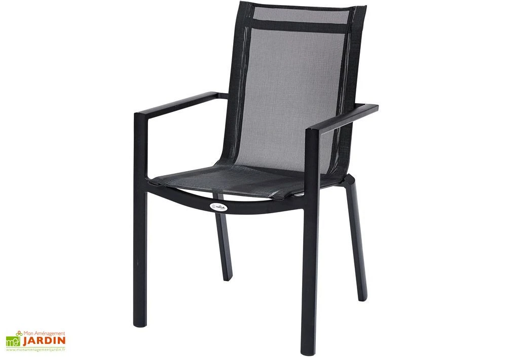 Salon De Jardin Bali Aluminium Et Teck : Table Extensible + 6 Fauteuils 5 Salon De Jardin Bali Aluminium Et Teck : Table Extensible + 6 Fauteuils – Image 5