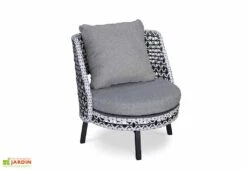 Salon De Jardin 4 Places En Aluminium Et Résine Tressée Agadir 9 Salon De Jardin 4 Places En Aluminium Et Résine Tressée Agadir -Solid || Mikado || Hevea Soldes Boutique fauteuil salon jardin aluminium resine tressee agadir