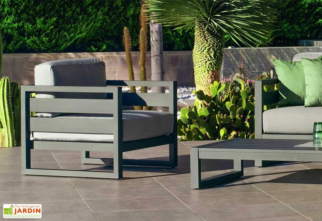 Hevea Salon De Jardin Bas En Aluminium Cosmos – 4 Places 2 Hevea Salon De Jardin Bas En Aluminium Cosmos – 4 Places – Image 2