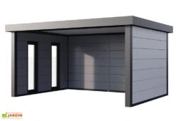 Abri De Jardin En Acier Galvanisé Ouvert Singolo - 17,11 M² 6 Abri De Jardin En Acier Galvanisé Ouvert Singolo - 17,11 M² -Solid || Mikado || Hevea Soldes Boutique fenetres gauche abri blanc singolo
