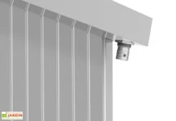 Abri De Jardin En Acier Galvanisé Duramax Modern 4,5 M² -Solid || Mikado || Hevea Soldes Boutique gouttiere cabane jardin acier galvanise duramax modern gris