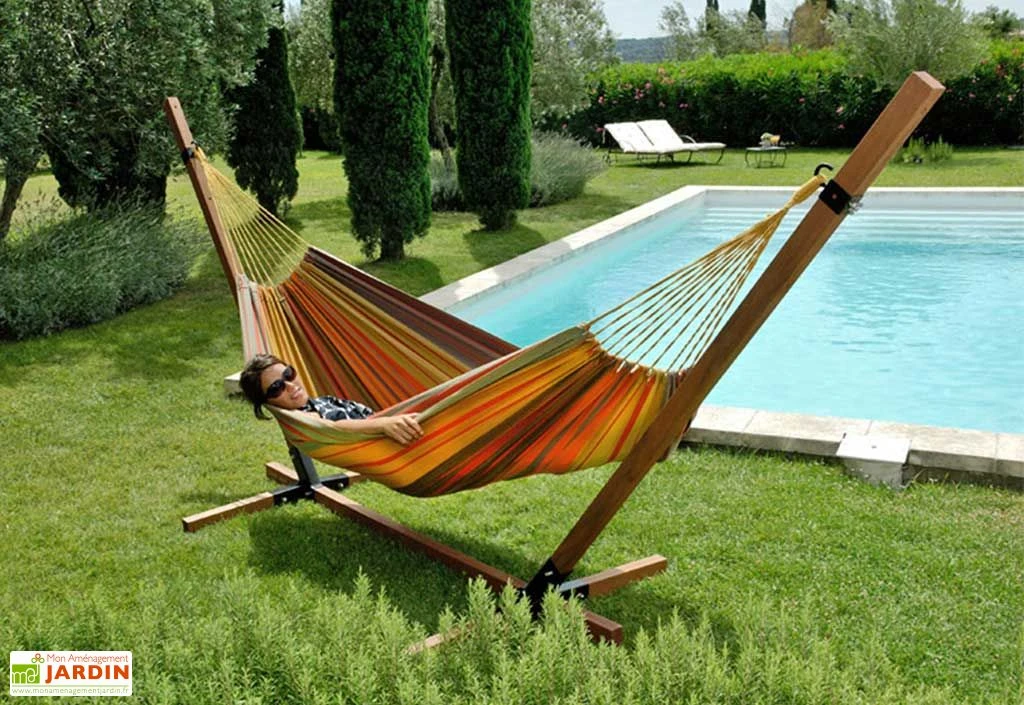 Toile De Hamac Double En Coton 150 X 220 Cm - Belize 2 Toile De Hamac Double En Coton 150 X 220 Cm - Belize – Image 2