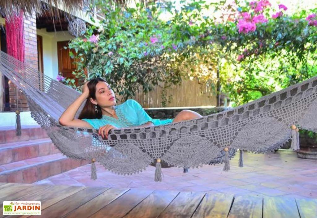 Hamac En Coton Tissé à La Main 2 X 2,37 M - Mombacho XL 2 Hamac En Coton Tissé à La Main 2 X 2,37 M - Mombacho XL – Image 2