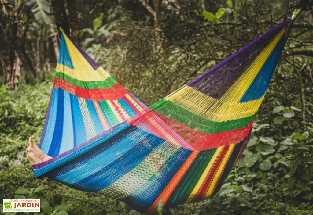 Hamac Double En Nylon Fait Main 2,20 X 2,30 M – Queen Maya XXL 1 Hamac Double En Nylon Fait Main 2,20 X 2,30 M – Queen Maya XXL