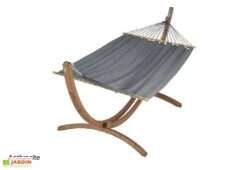 Ensemble Hamac En Tissu Et Support En Bois – Set EsKapade 9 Ensemble Hamac En Tissu Et Support En Bois – Set EsKapade -Solid || Mikado || Hevea Soldes Boutique hamac gris anthracite 1