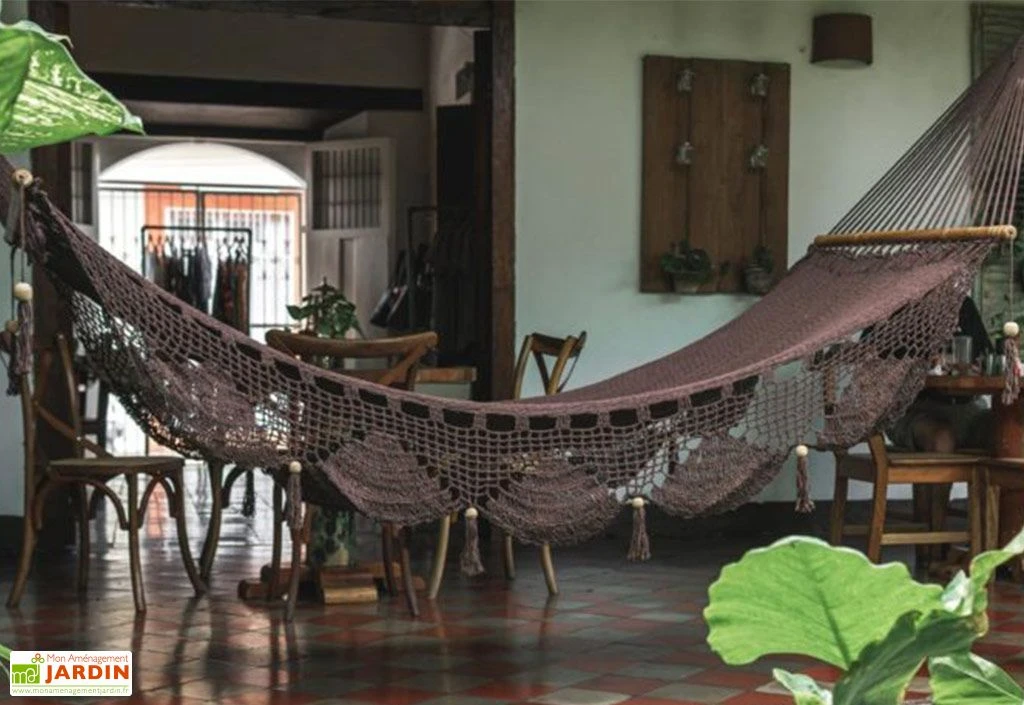 Hamac En Coton Tissé à La Main 100 X 237 Cm - Granada L 1 Hamac En Coton Tissé à La Main 100 X 237 Cm - Granada L