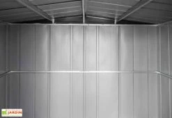 Abri De Jardin En Acier Galvanisé Imitation Bois 7 M² -Solid || Mikado || Hevea Soldes Boutique interieur cabanon jardin acier galvanise imitation bois