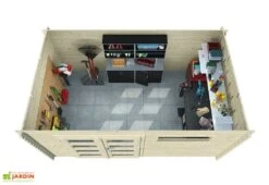 Abri De Jardin En Bois D’épicéa Brut Capucine – 9,87 M² -Solid || Mikado || Hevea Soldes Boutique interieur remise jardin bois brut capucine