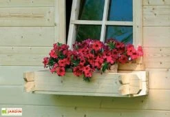 Bac à Fleurs Bois Pour Abris Solid