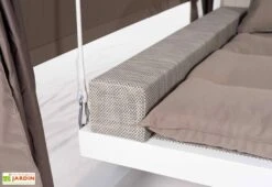 Lit Balancelle De Jardin En Acier Et Rotin Synthétique Deep 10 Lit Balancelle De Jardin En Acier Et Rotin Synthétique Deep -Solid || Mikado || Hevea Soldes Boutique lit balancelle jardin acier rotin synthetique deep 5