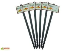 Mikado Lot De 6 Jalons Pour Semis Pommes De Terre Avec étiquettes – 45 Cm