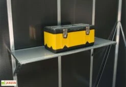 Pack De 4 étagères Pour Abris De Jardin Yukon -Solid || Mikado || Hevea Soldes Boutique pack etageres abris jardin yukon 2