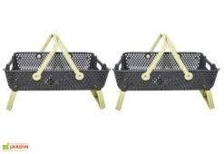 Paniers De Récolte Kajo 20L – 58 X 38 X 15 Cm (lot De 2) 9 Paniers De Récolte Kajo 20L – 58 X 38 X 15 Cm (lot De 2) -Solid || Mikado || Hevea Soldes Boutique panier recolte kajo 20 jaune pastel