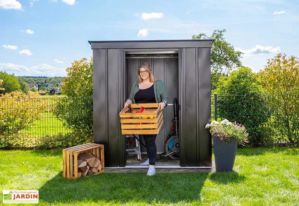 Armoire De Jardin En Acier Galvanisé 195 X 120 Cm 2 Armoire De Jardin En Acier Galvanisé 195 X 120 Cm – Image 2