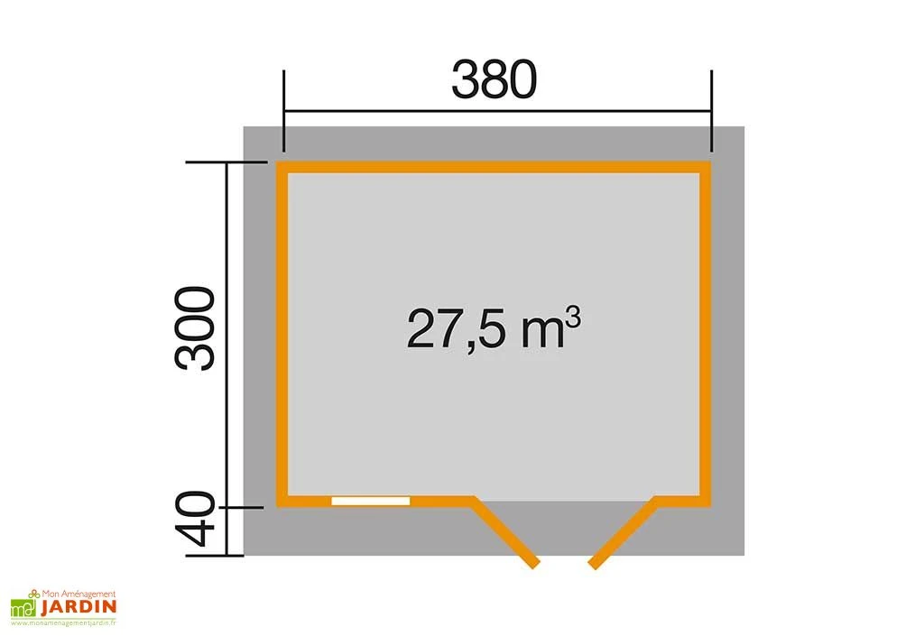 Abri De Jardin En Bois D’épicéa Brut 163 T4 - 11,40 M² 2 Abri De Jardin En Bois D’épicéa Brut 163 T4 - 11,40 M² – Image 2