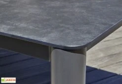Salon De Jardin Haut 6 Places En Aluminium Et Corde Tressée - Camargue -Solid || Mikado || Hevea Soldes Boutique plateau ceramique table jardin grise