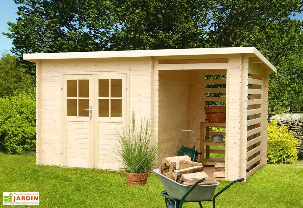 Abri De Jardin En Bois D’épicéa Brut 8,5 M² - Katy 1 Abri De Jardin En Bois D’épicéa Brut 8,5 M² - Katy