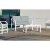 Hevea Salon De Jardin En Aluminium Blanc Genova – 4 Places