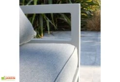 Salon De Jardin 6 Places En Aluminium - Beaubourg 9 Salon De Jardin 6 Places En Aluminium - Beaubourg -Solid || Mikado || Hevea Soldes Boutique salon detail accoudoir terrasse beaubourg blanc