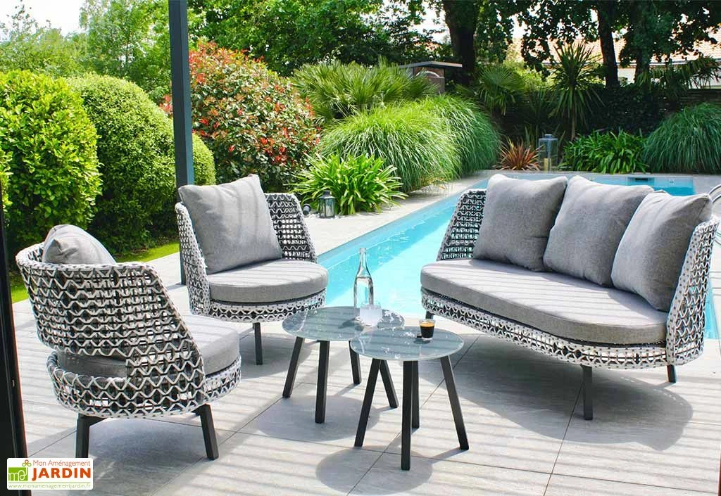 Salon De Jardin 4 Places En Aluminium Et Résine Tressée Agadir 1 Salon De Jardin 4 Places En Aluminium Et Résine Tressée Agadir