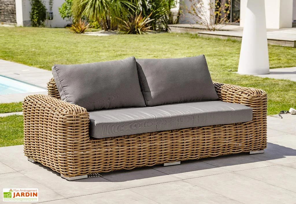 Salon De Jardin 6 Places En Aluminium Et Résine Tressée Bora Bora 4 Salon De Jardin 6 Places En Aluminium Et Résine Tressée Bora Bora – Image 4