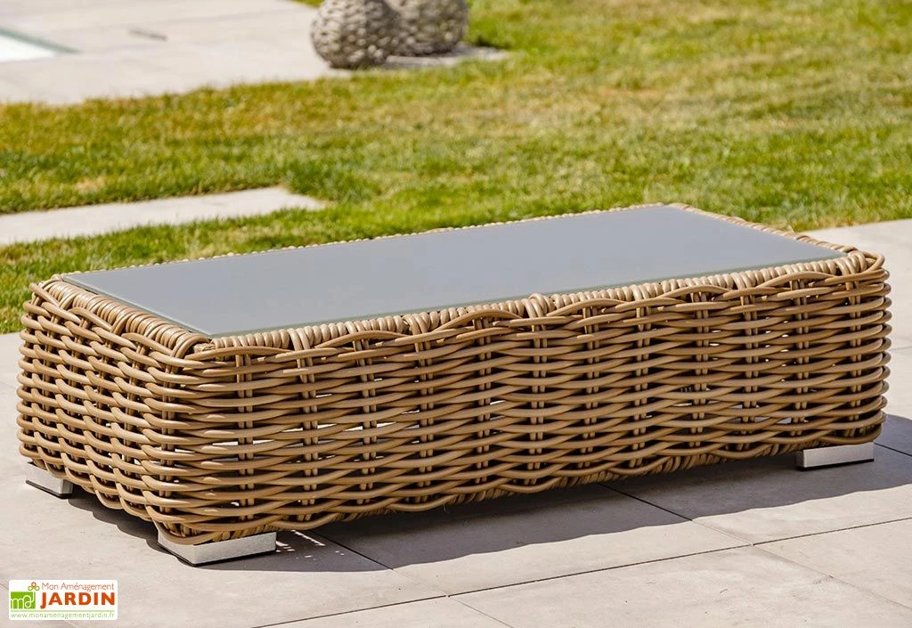 Salon De Jardin 6 Places En Aluminium Et Résine Tressée Bora Bora 6 Salon De Jardin 6 Places En Aluminium Et Résine Tressée Bora Bora – Image 6