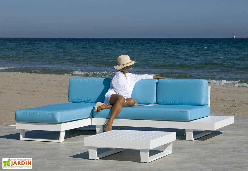 Hevea Salon De Jardin 3 Places En Aluminium - Menfis 2 Hevea Salon De Jardin 3 Places En Aluminium - Menfis – Image 2