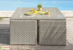 Salon De Jardin En Aluminium Et Résine Tressée Oceane Lunch – 8 Places 8 Salon De Jardin En Aluminium Et Résine Tressée Oceane Lunch – 8 Places -Solid || Mikado || Hevea Soldes Boutique salon jardin aluminium resine tressee 8 places oceane lunch 4