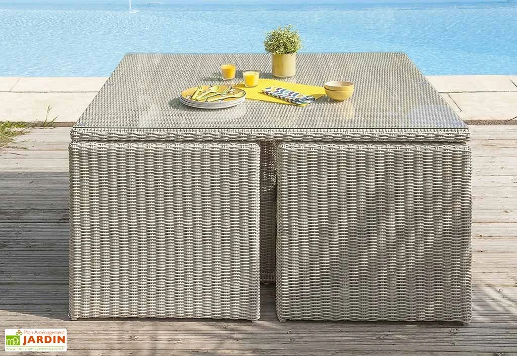 Salon De Jardin En Aluminium Et Résine Tressée Oceane Lunch – 8 Places 3 Salon De Jardin En Aluminium Et Résine Tressée Oceane Lunch – 8 Places – Image 3