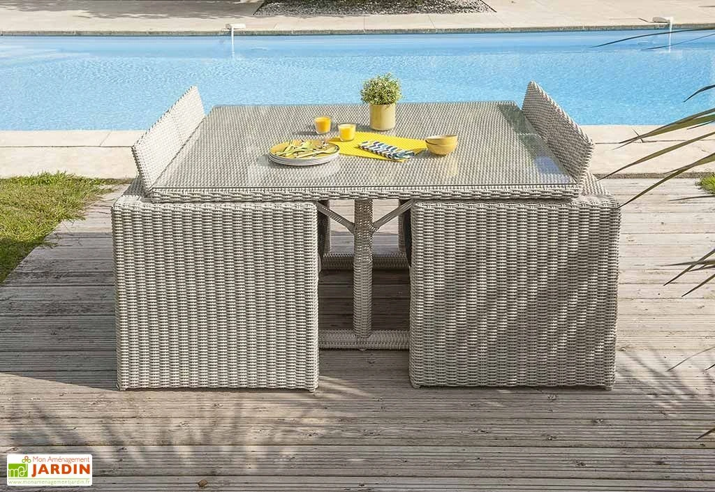 Salon De Jardin En Aluminium Et Résine Tressée Oceane Lunch – 8 Places 2 Salon De Jardin En Aluminium Et Résine Tressée Oceane Lunch – 8 Places – Image 2