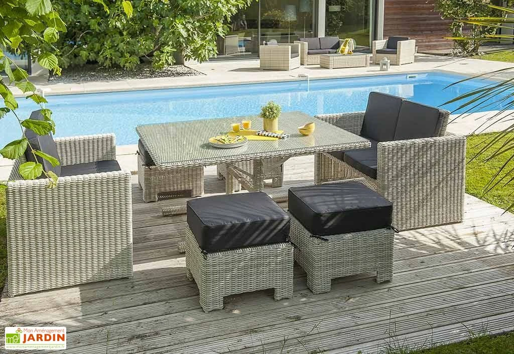 Salon De Jardin En Aluminium Et Résine Tressée Oceane Lunch – 8 Places 1 Salon De Jardin En Aluminium Et Résine Tressée Oceane Lunch – 8 Places