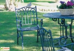 Salon De Jardin En Aluminium Sahara : 1 Table + 4 Fauteuils -Solid || Mikado || Hevea Soldes Boutique salon jardin aluminium sahara 2