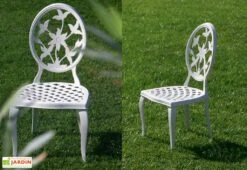 Salon De Jardin En Aluminium Versailles : 1 Table + 6 Chaises -Solid || Mikado || Hevea Soldes Boutique salon jardin aluminium versailles 1 1