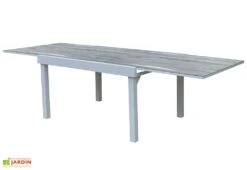 Salon De Jardin Aluminium : Table Extensible 135/270 Cm + Fauteuils 10 Salon De Jardin Aluminium : Table Extensible 135/270 Cm + Fauteuils -Solid || Mikado || Hevea Soldes Boutique salon jardin modulo wilsa aluminium verre decors bois table extensible 10personnes
