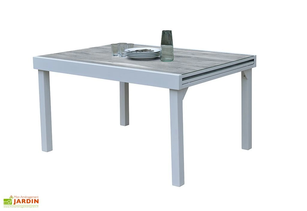 Salon De Jardin Aluminium : Table Extensible 135/270 Cm + Fauteuils 4 Salon De Jardin Aluminium : Table Extensible 135/270 Cm + Fauteuils – Image 4