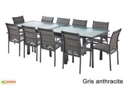 Salon De Jardin Modulo : Table Extensible + 10 Fauteuils 9 Salon De Jardin Modulo : Table Extensible + 10 Fauteuils -Solid || Mikado || Hevea Soldes Boutique salon jardin modulo wilsa table extensible 10 fauteuils aluminium verre 4