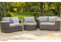 Salon De Jardin Rond En Aluminium Et Résine Tressée 8 Places - Nouméa 10 Salon De Jardin Rond En Aluminium Et Résine Tressée 8 Places - Nouméa -Solid || Mikado || Hevea Soldes Boutique salon jardin rond 8 places resine aluminium gris noumea 3