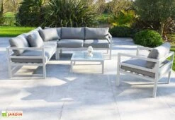 Salon De Jardin 6 Places En Aluminium - Beaubourg