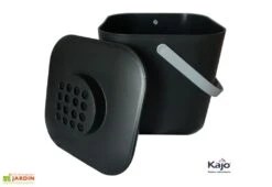 Seau à Compost En Polypropylène Noir - 18,5 X 18,5 X 22 Cm 8 Seau à Compost En Polypropylène Noir - 18,5 X 18,5 X 22 Cm -Solid || Mikado || Hevea Soldes Boutique seau couvercle composte