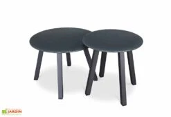 Salon De Jardin 4 Places En Aluminium Et Résine Tressée Agadir 11 Salon De Jardin 4 Places En Aluminium Et Résine Tressée Agadir -Solid || Mikado || Hevea Soldes Boutique table basse salon jardin aluminium resine tressee agadir