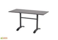 Ensemble Repas De Jardin 4 Personnes En Aluminium Et Résine Sophie Noir -Solid || Mikado || Hevea Soldes Boutique table jardin aluminium resine noir