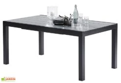 Salon De Jardin HPL Star : Table Extensible + 6 Fauteuils + 4 Chaises 7 Salon De Jardin HPL Star : Table Extensible + 6 Fauteuils + 4 Chaises -Solid || Mikado || Hevea Soldes Boutique table salon de jardin aluminium hpl 6 10 personnes
